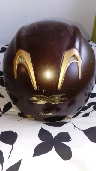 Casco de moto NZI marrón homologado