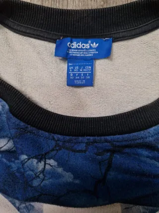 Sudadera Adidas Azul y Blanca
