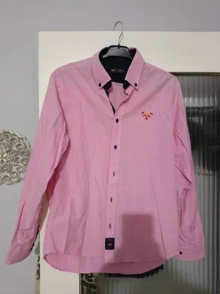Camisa de hombre rosa