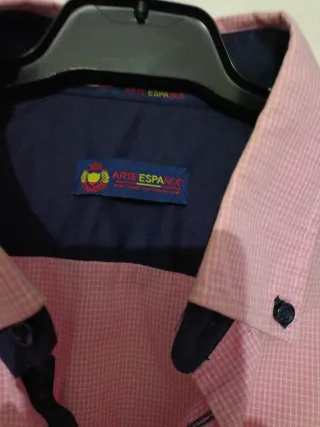 Camisa de hombre rosa