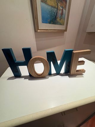 Scritta decorativa Home in legno, si puó appendere