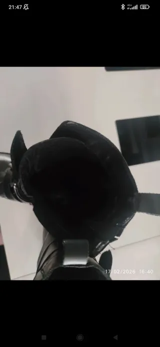 Botines de piel negros talla 38