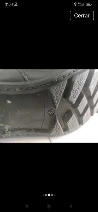 Botines de piel negros talla 38