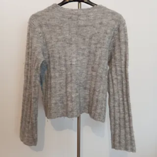 Jersey punto mujer gris talla única