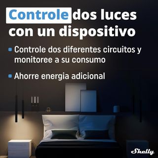 Shelly Plus 2PM - Interruptor Inteligente WiFi & B