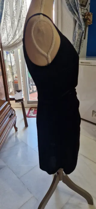 Vestido pantalón terciopelo negro