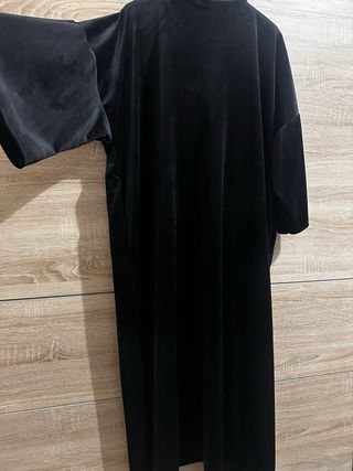 Kimono Terciopelo Negro Talla Única