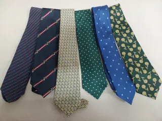 Lote 7 Corbatas Hombre Diseños Variados