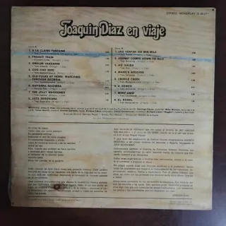 FOLK LP 1971 Joaquin Diaz En Viaje Vinilo