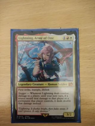 Lightning, Army of One MTG Carta Final Fantasy