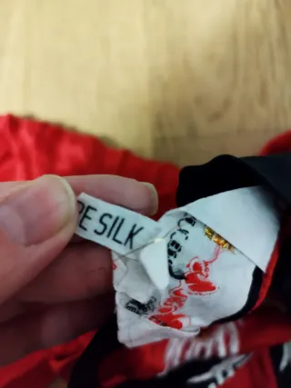 Kimono bambino drago rosso 1-2 anni Pura seta