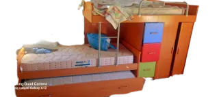 Cama nido madera y metal