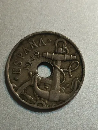 4 Monedas 50 cts España 1949