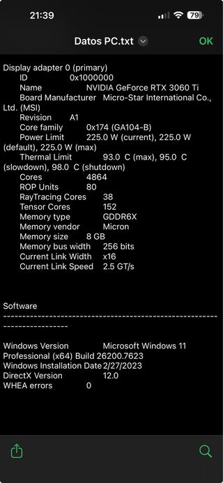 PC Gaming i5 RTX 3060TI 32GB RAM NVME 1TB+500GB