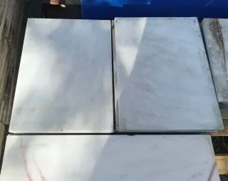Mármol blanco 40x30 cm losas suelo