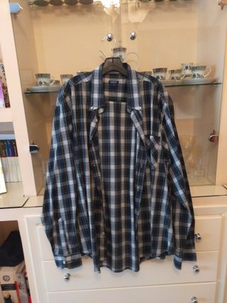Camisa de cuadros Basics Talla G