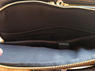 Bolso maletín negro efecto piel