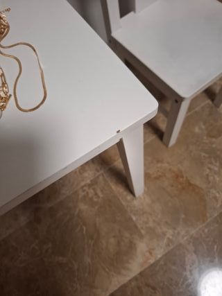 Mesa y Silla Infantil IKEA Kritter Blanca