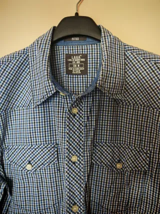 Camicia uomo a quadretti taglia M