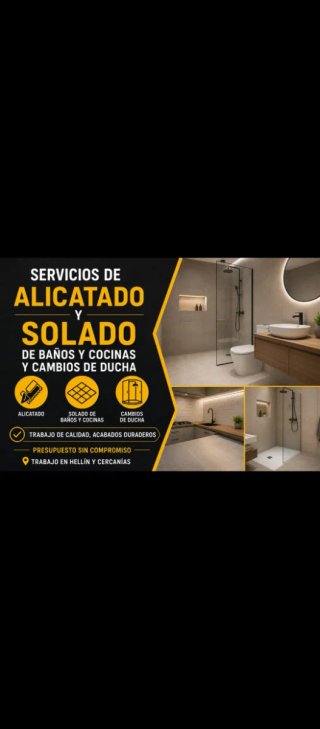 Servicio Alicatado,solado y cambios de ducha