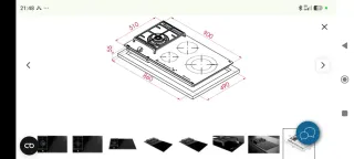 Placa mixta Teka gas e inducción mod JZC 94313 AB