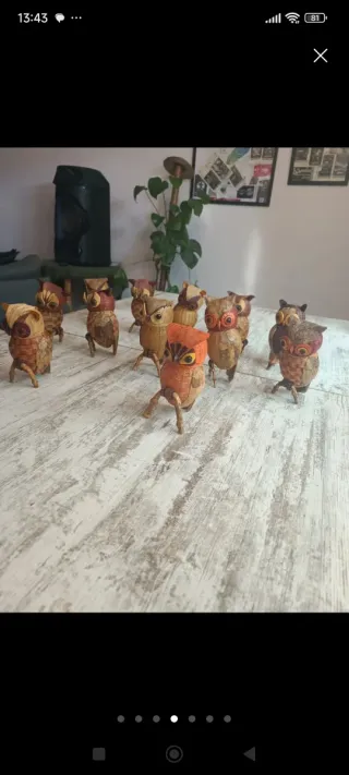 Búhos dé Bambú diferentes modelos 12ud Decoración