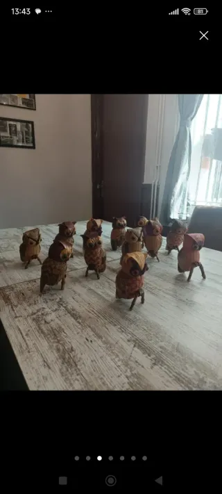 Búhos dé Bambú diferentes modelos 12ud Decoración