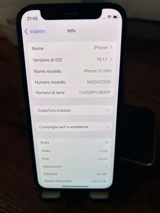 iPhone 12 Mini Apple 64g