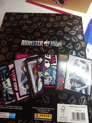 Cromos Monster High. Lista actualizada