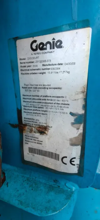 Plataforma Elevadora Genie Z51/30