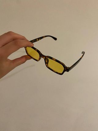 Occhiali da sole Boulevard stile retrò gialli