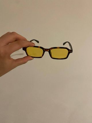 Occhiali da sole Boulevard stile retrò gialli