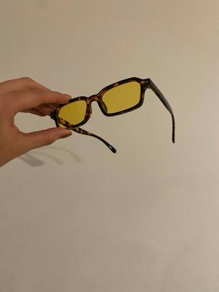 Occhiali da sole Boulevard stile retrò gialli