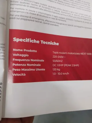 Tapis roulant elettrico