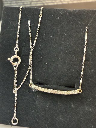 Collar Oro 18k 14 Diamantes Naturales