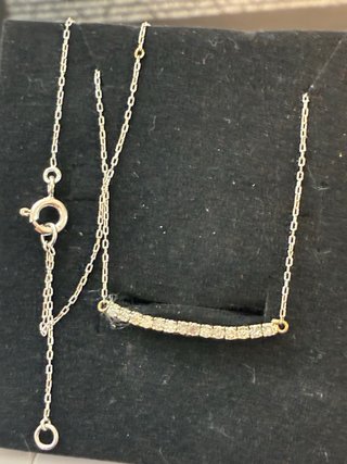 Collar Oro 18k 14 Diamantes Naturales