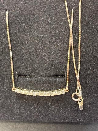 Collar Oro 18k 14 Diamantes Naturales