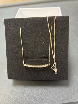 Collar Oro 18k 14 Diamantes Naturales