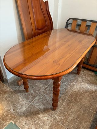 Mesa Provenzal con 4 Sillas Madera