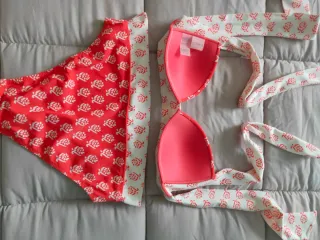 Bikini Énfasis Rojo y Blanco Talla M