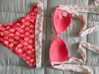 Bikini Énfasis Rojo y Blanco Talla M