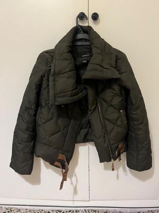 Chaqueta Mango acolchada verde Talla S