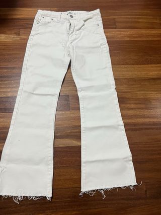 Pantalón tobillero mujer blanco