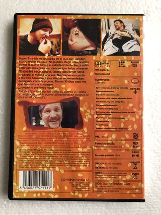 DVD de la película Super Size Me