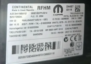 Clonado Módulos RFHM Continental Fiat/Jeep