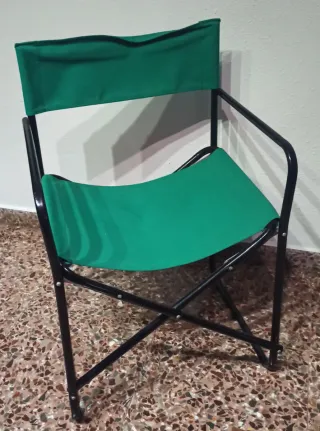 Silla de director plegable verde