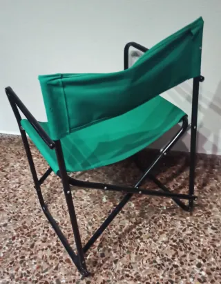 Silla de director plegable verde