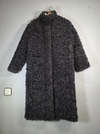 Abrigo Zara borreguillo gris Limited Edition