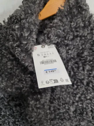 Abrigo Zara borreguillo gris Limited Edition