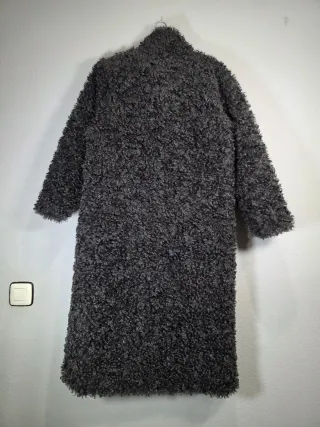 Abrigo Zara borreguillo gris Limited Edition